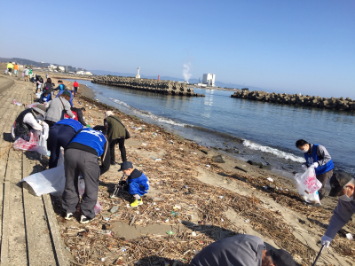 六渡寺海岸清掃