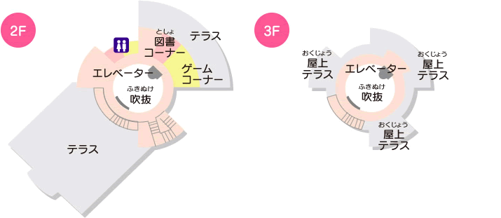 屋内施設1階、2階