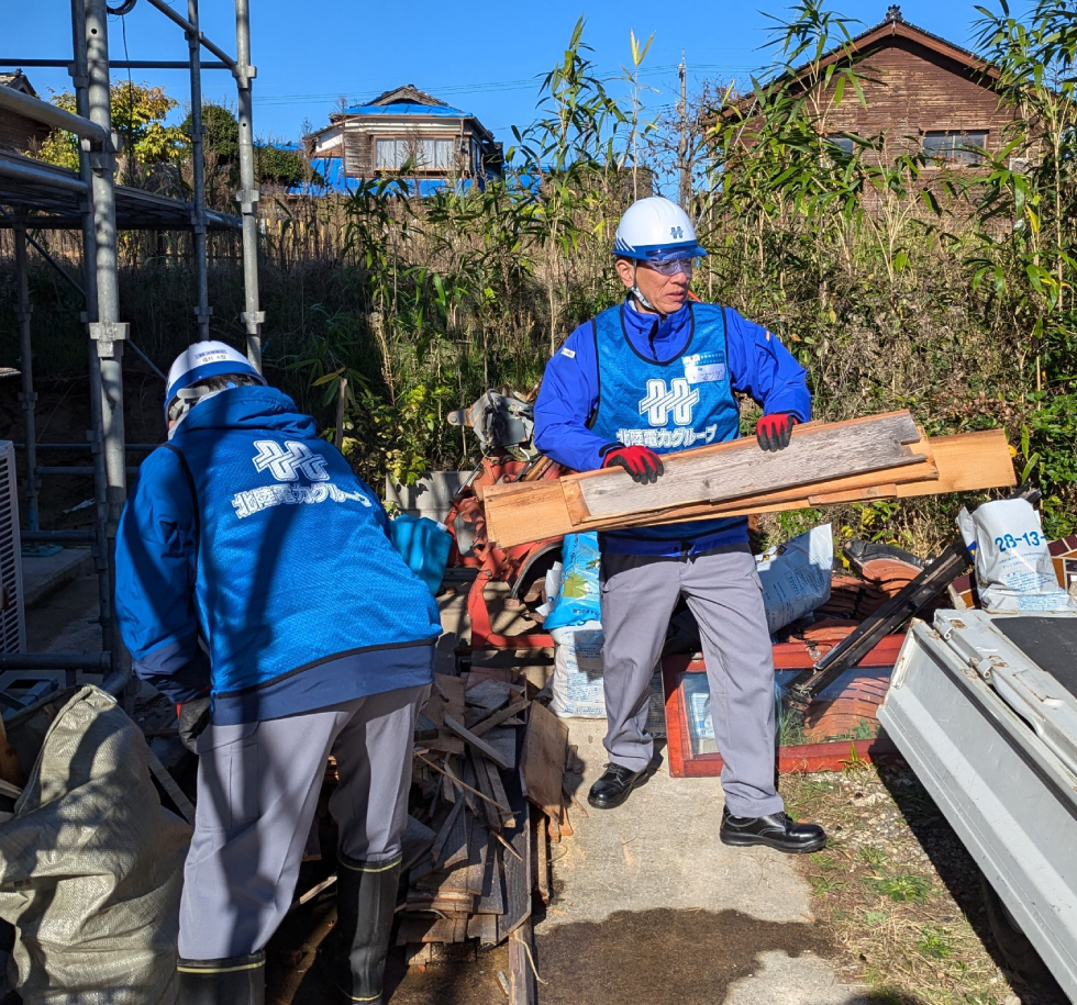 被災地でのボランティア