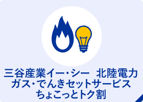 三谷産業イー・シー　北陸電力　ガス・でんきセットサービス　ちょこっとトク割