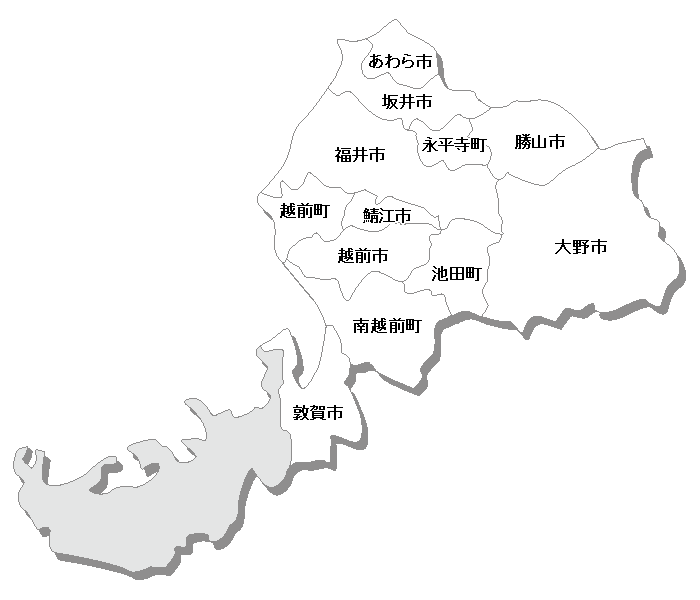 エリアマップ 福井県