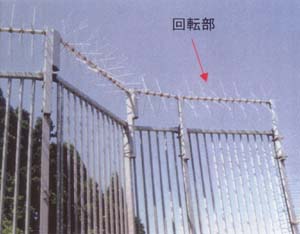 侵入防止装置 (くるりんフェンス)