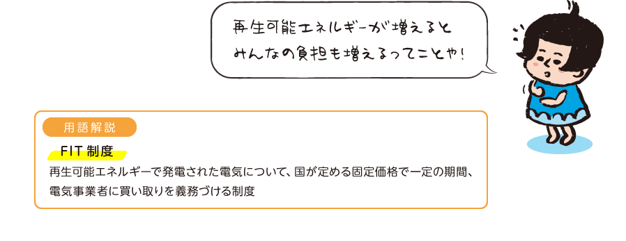 再生可能エネルギー発電促進賦課金が年々増えています！